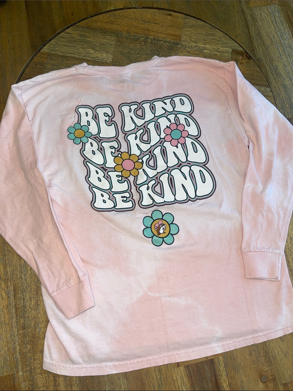Be Kind Pink Long-Sleeve Kids Top